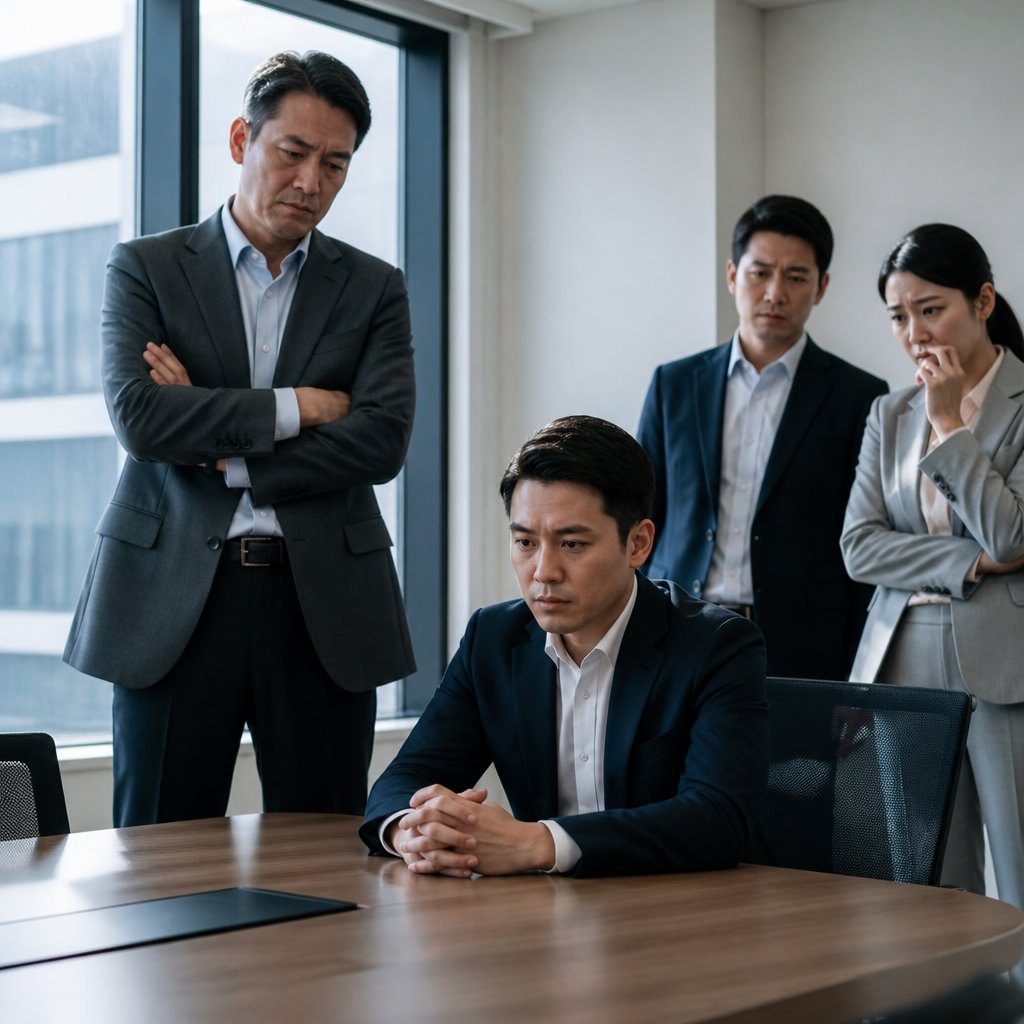 Tense meeting as man accepts offer with extra conditions