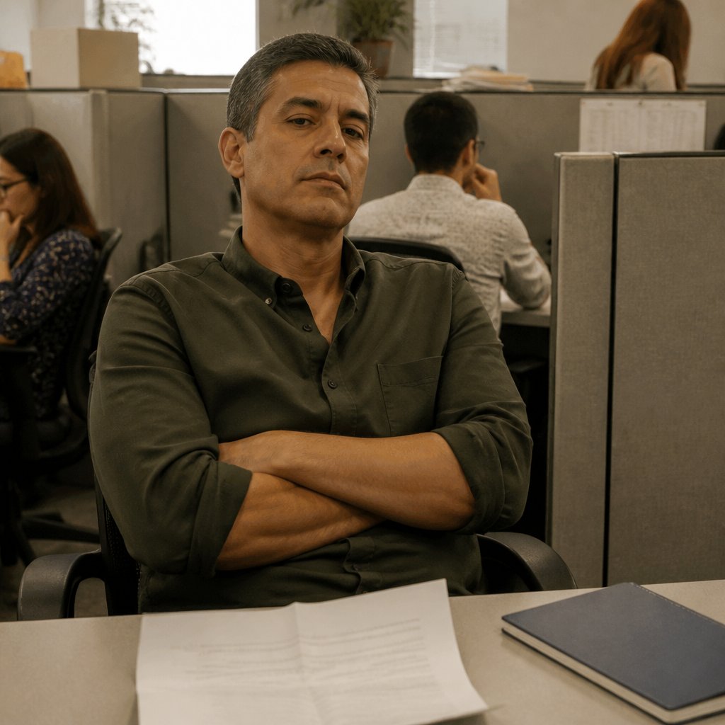 Mara refusing to hand over notes in his cubicle