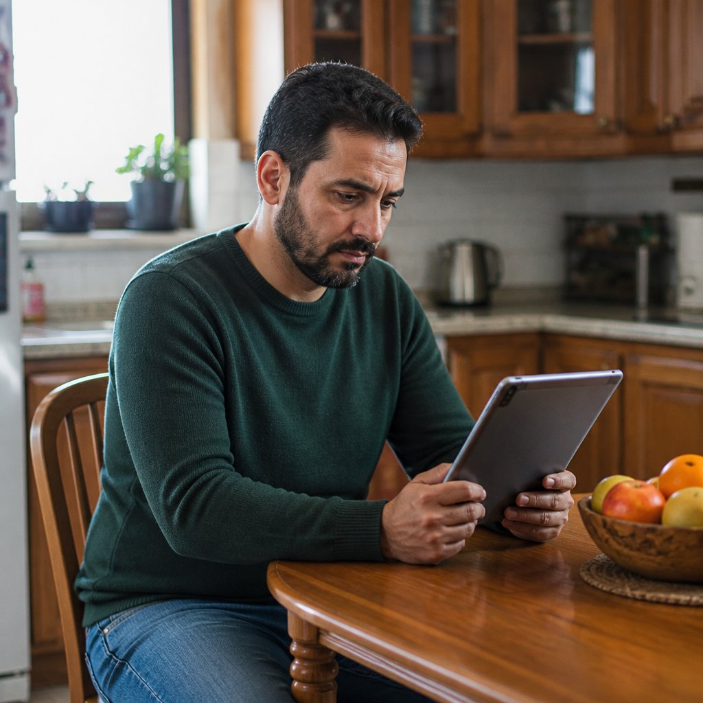 Man reacting to unauthorized photos of his home posted online.
