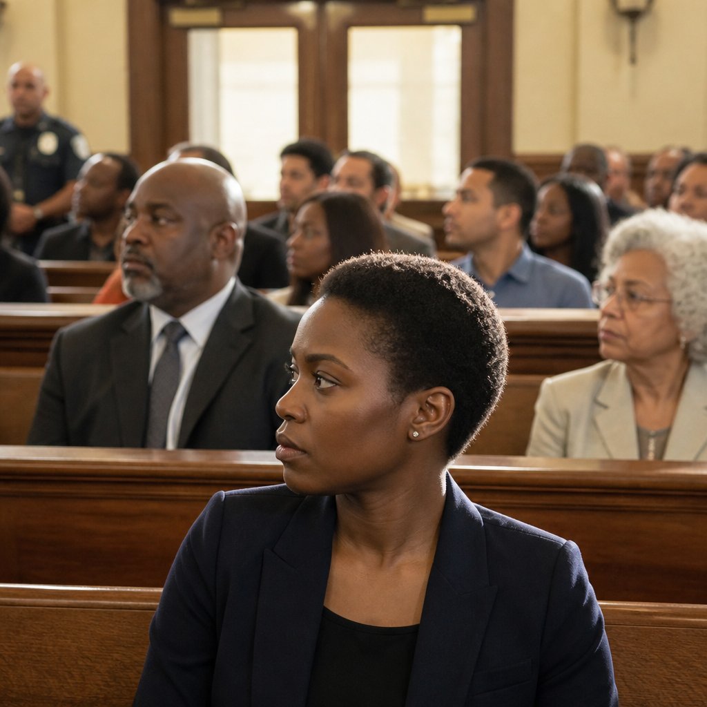 Jury delivering a deciding verdict